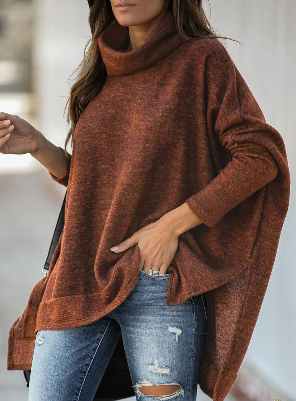 Konf | Pull à Col Roulé Pour Femmes Leena