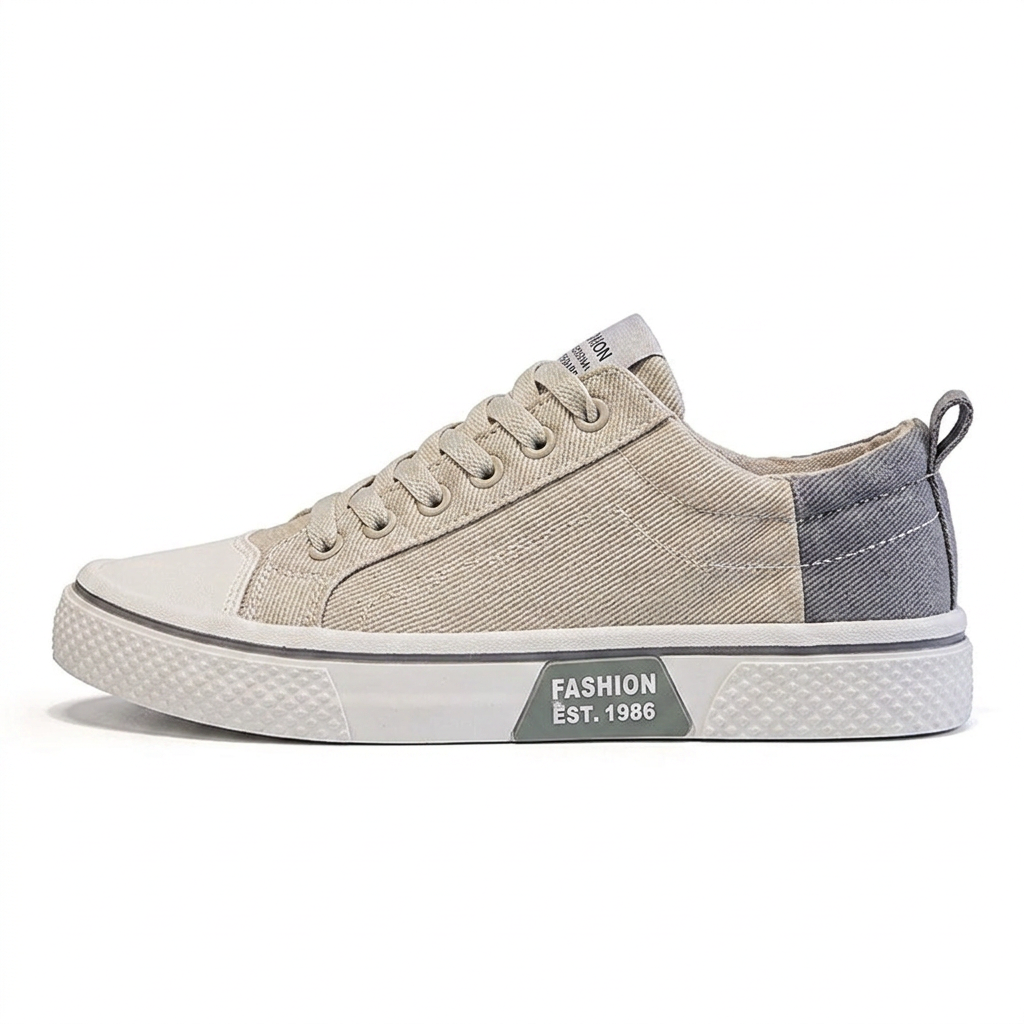 Retroglide • Sneakers en toile avec semelle à motif graphique