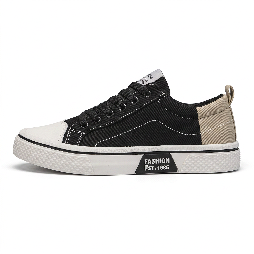 Retroglide • Sneakers en toile avec semelle à motif graphique