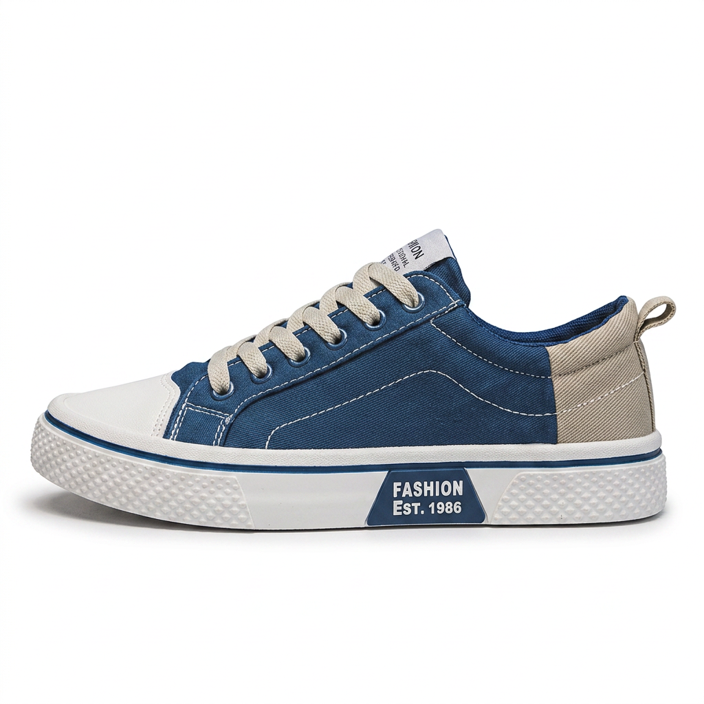 Retroglide • Sneakers en toile avec semelle à motif graphique