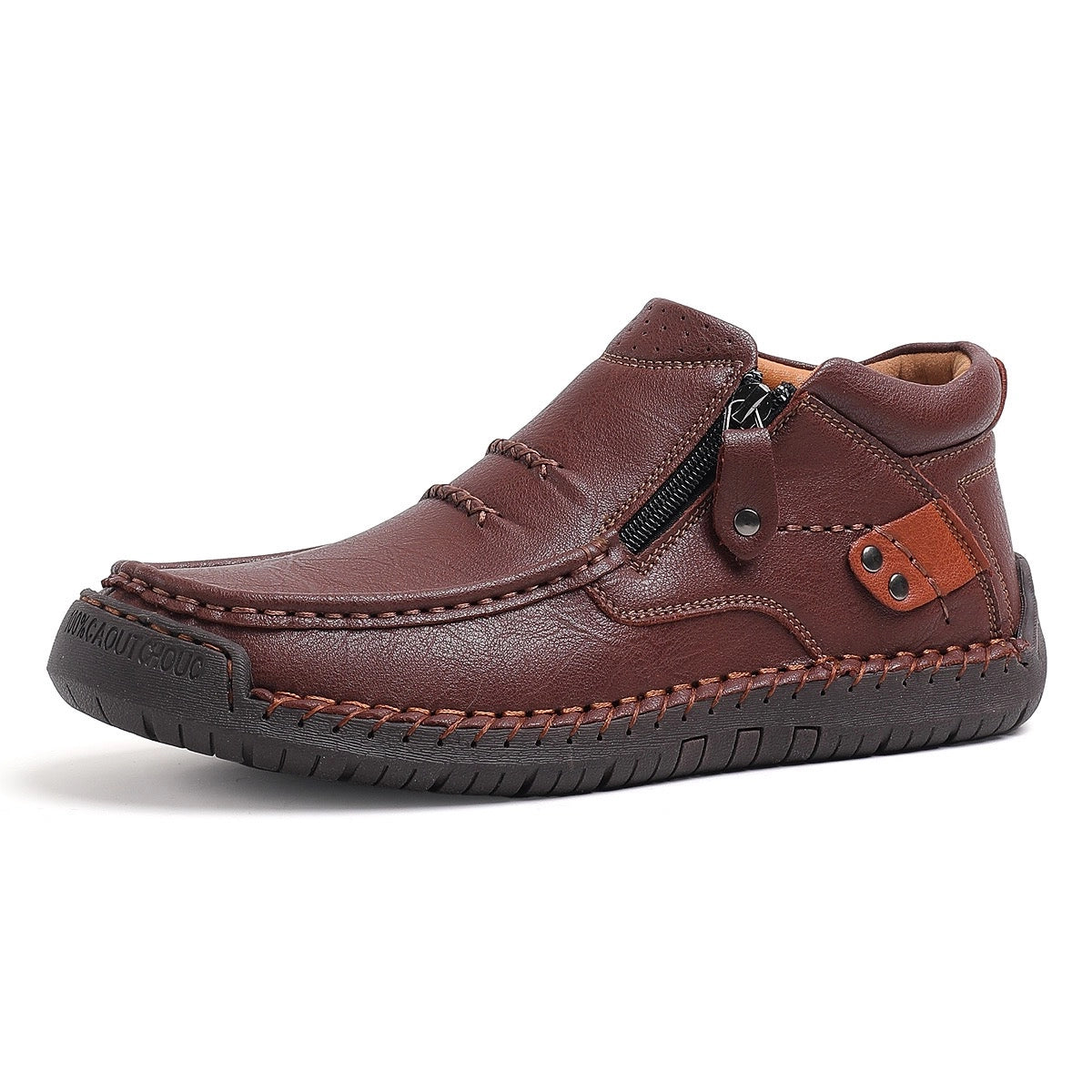 Chaussures en cuir faites à la main, alliant confort et caractère • Barton™