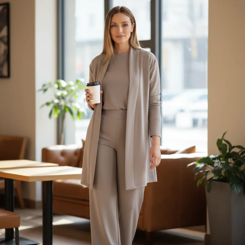 Lunara™ – Ensemble 3 pièces élégant à la coupe fluide