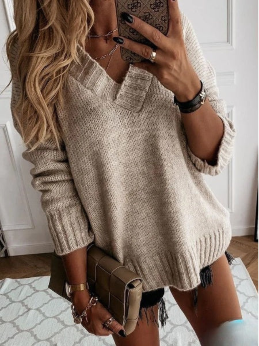 Konf | Pull à Col En V Pour Femmes Margaux