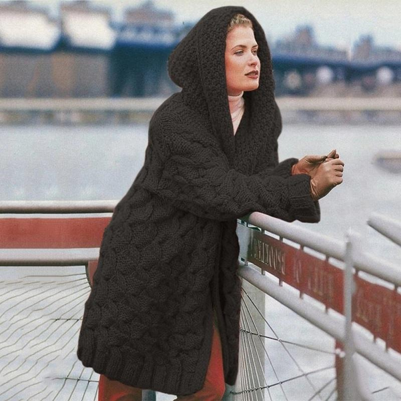 Konf | Cardigan Longue Pour Femmes Violet