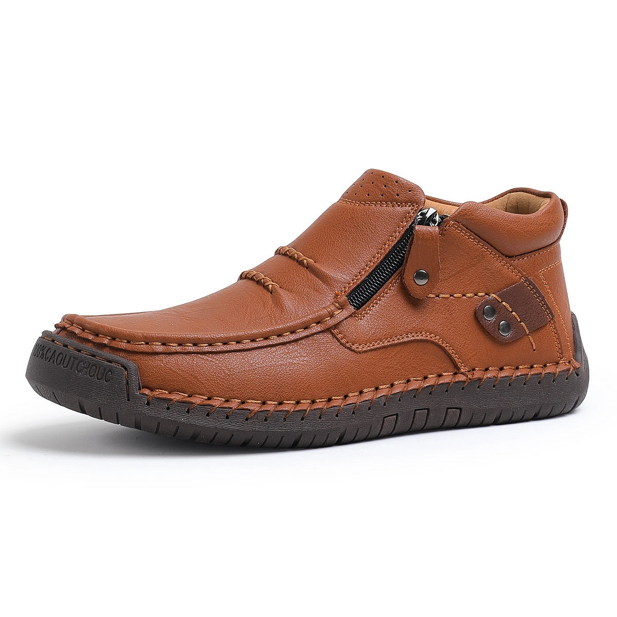 Chaussures en cuir faites à la main, alliant confort et caractère • Barton™