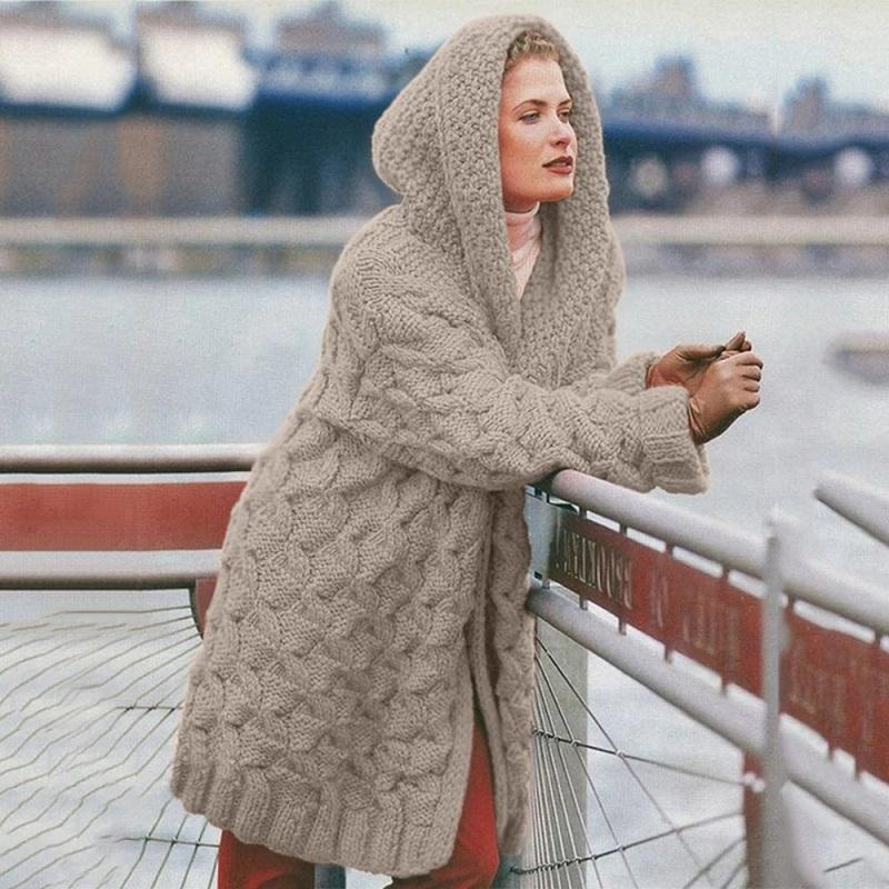 Konf | Cardigan Longue Pour Femmes Violet