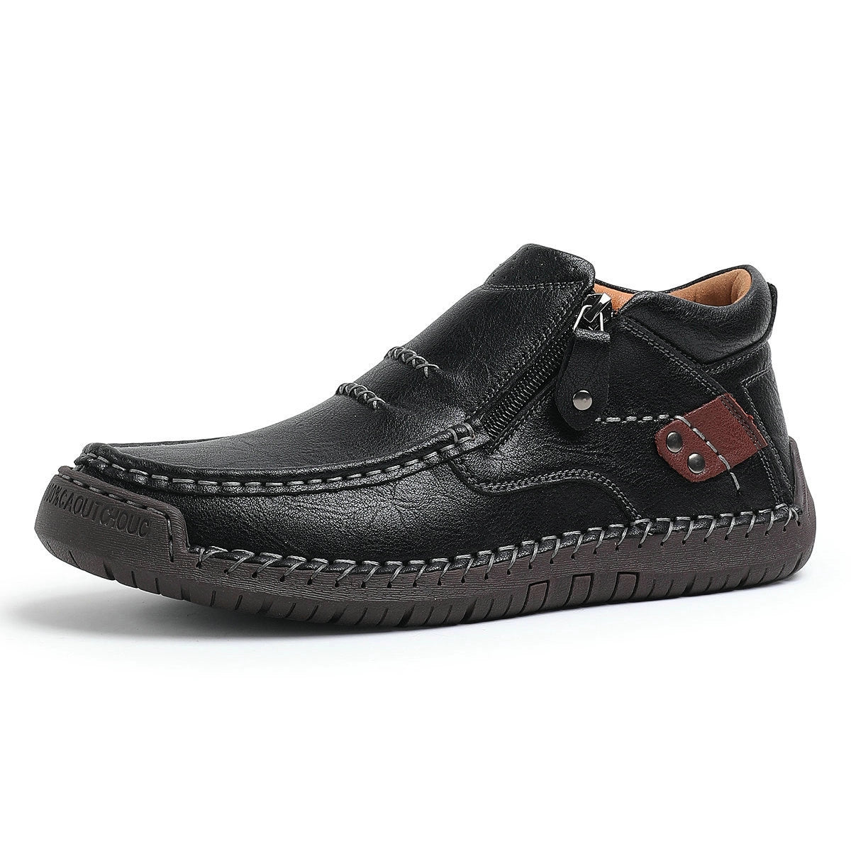 Chaussures en cuir faites à la main, alliant confort et caractère • Barton™
