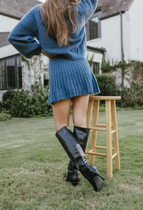 Konf | Pull et jupe plissés élégants nina