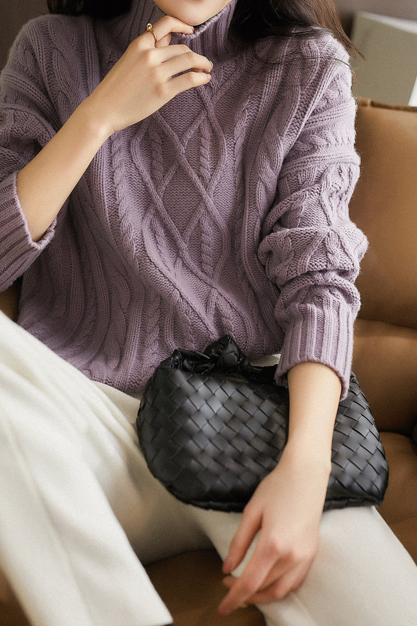 Konf | Pull-Over à Col Montant Pour Femmes Deveny