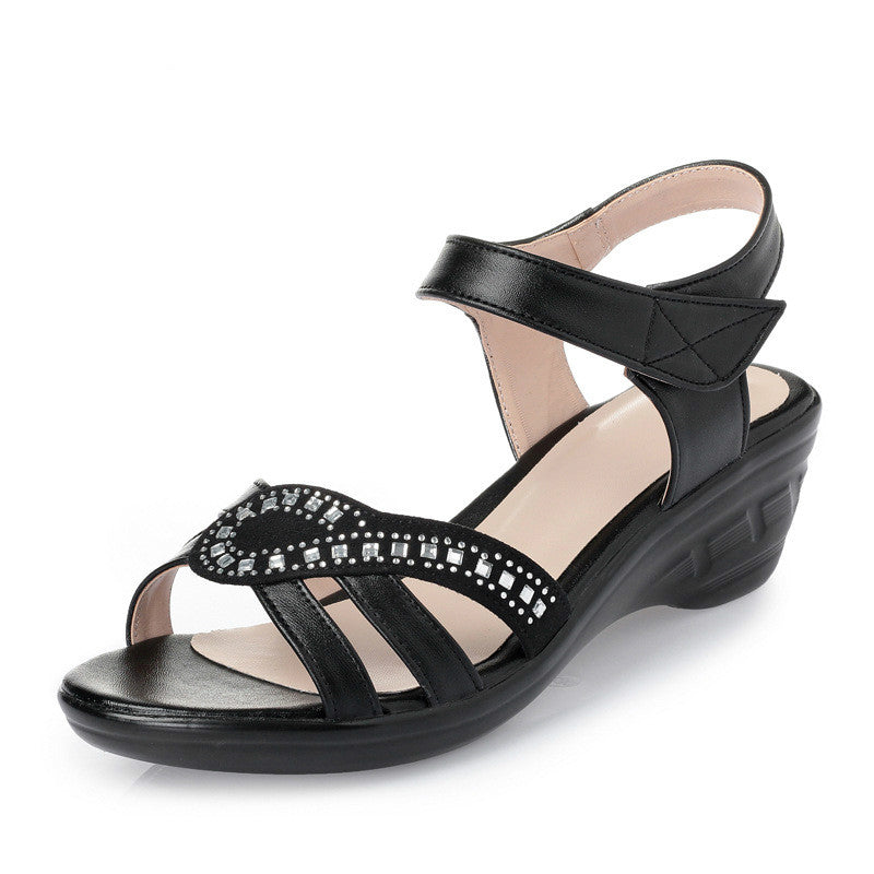 Sandale Femme De Cuir Jabie Konf