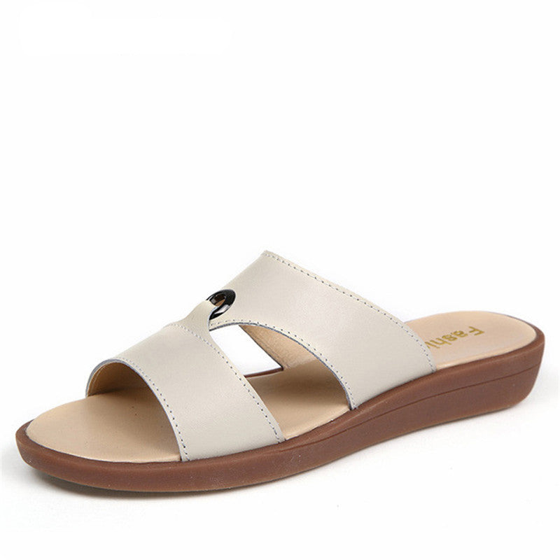 Chinelo Femme De Cuir Loam Konf