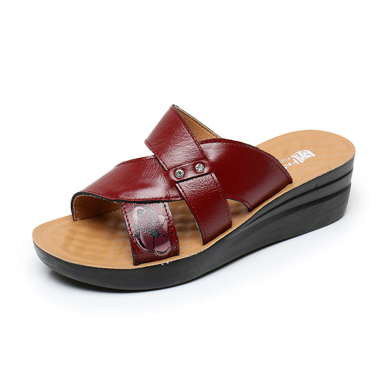 Sandale Femme De Cuir Vasin Konf