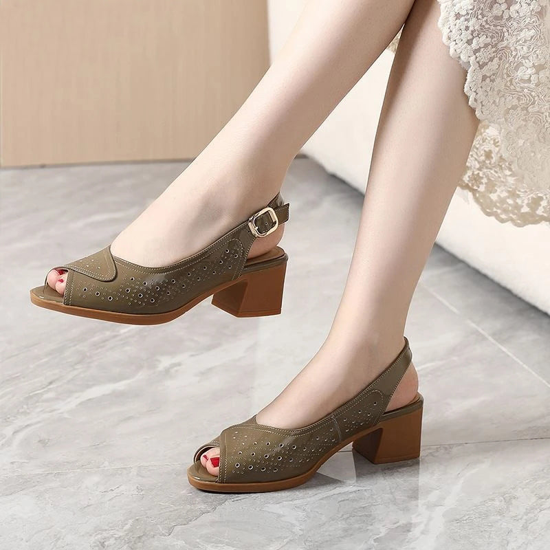 Sandale Femme De Cuir Trina Konf