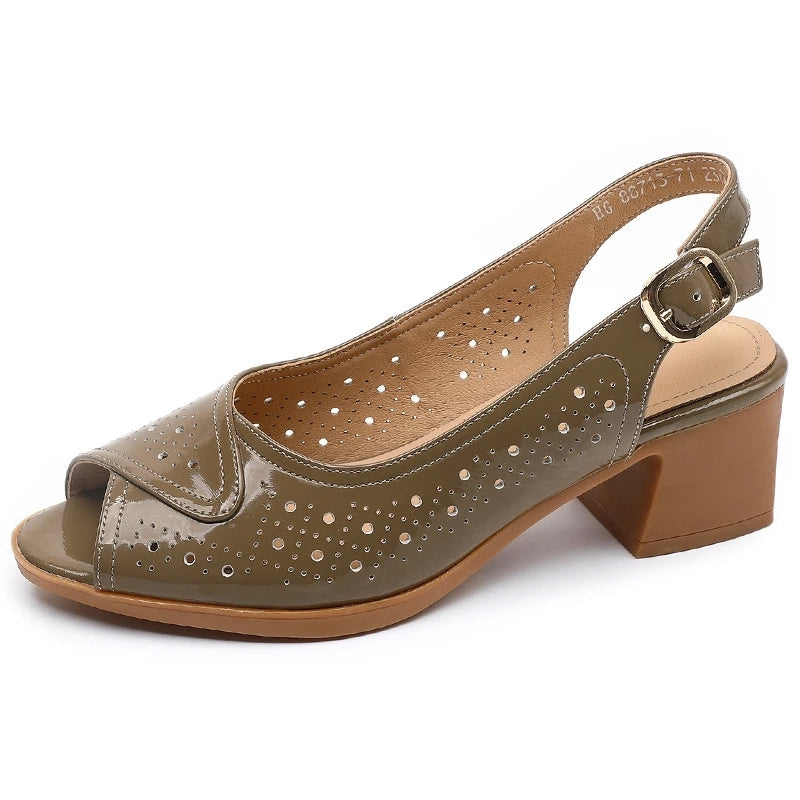 Sandale Femme De Cuir Trina Konf