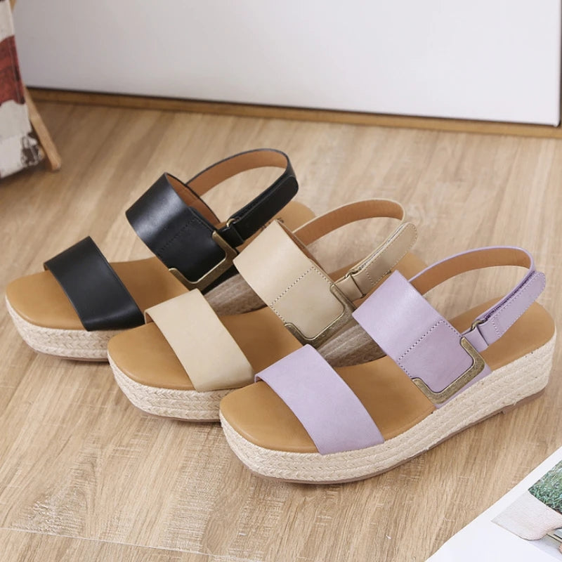 Sandale Femme De Cuir Luquis Konf