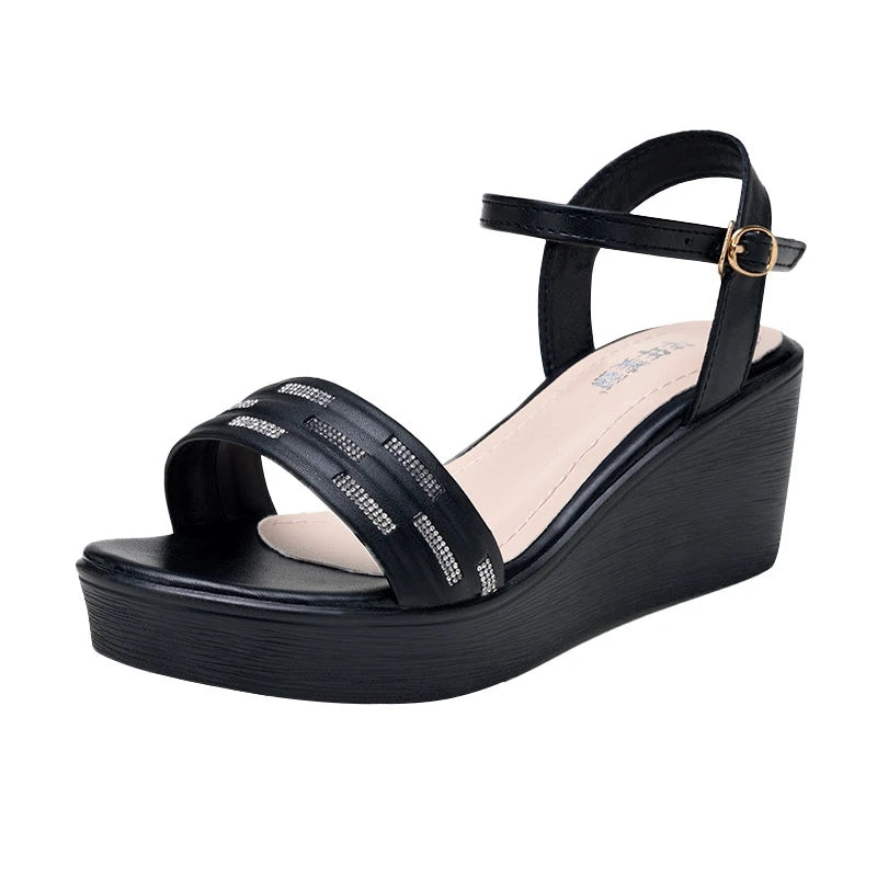 Sandale Femme De Cuir Rebia Konf