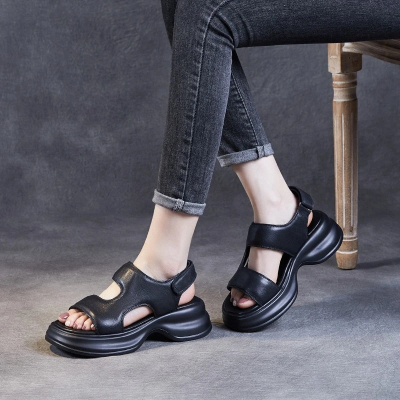 Sandale Femme De Cuir Faji Konf