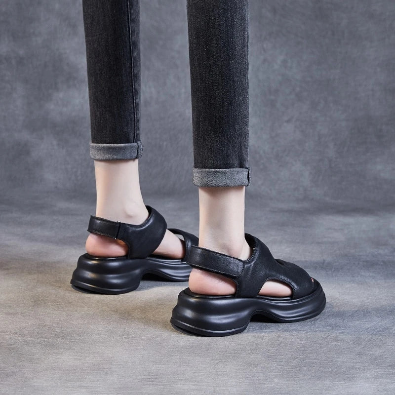 Sandale Femme De Cuir Faji Konf