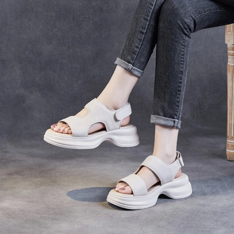 Sandale Femme De Cuir Faji Konf