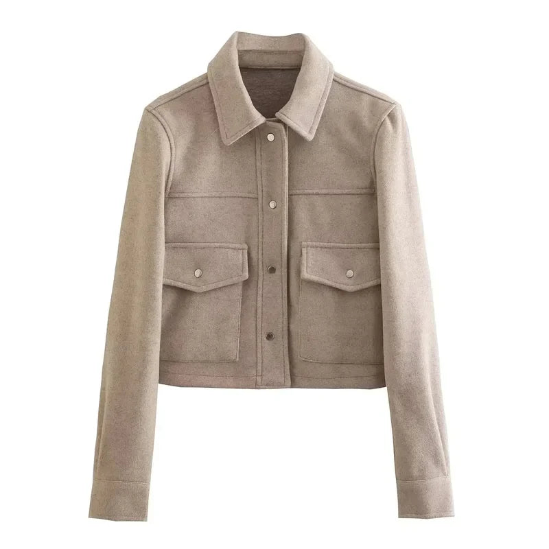 Konf | Manteau court en laine avec boutons