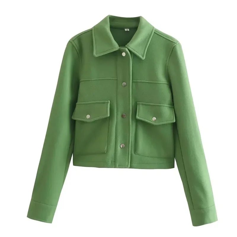 Konf | Manteau court en laine avec boutons