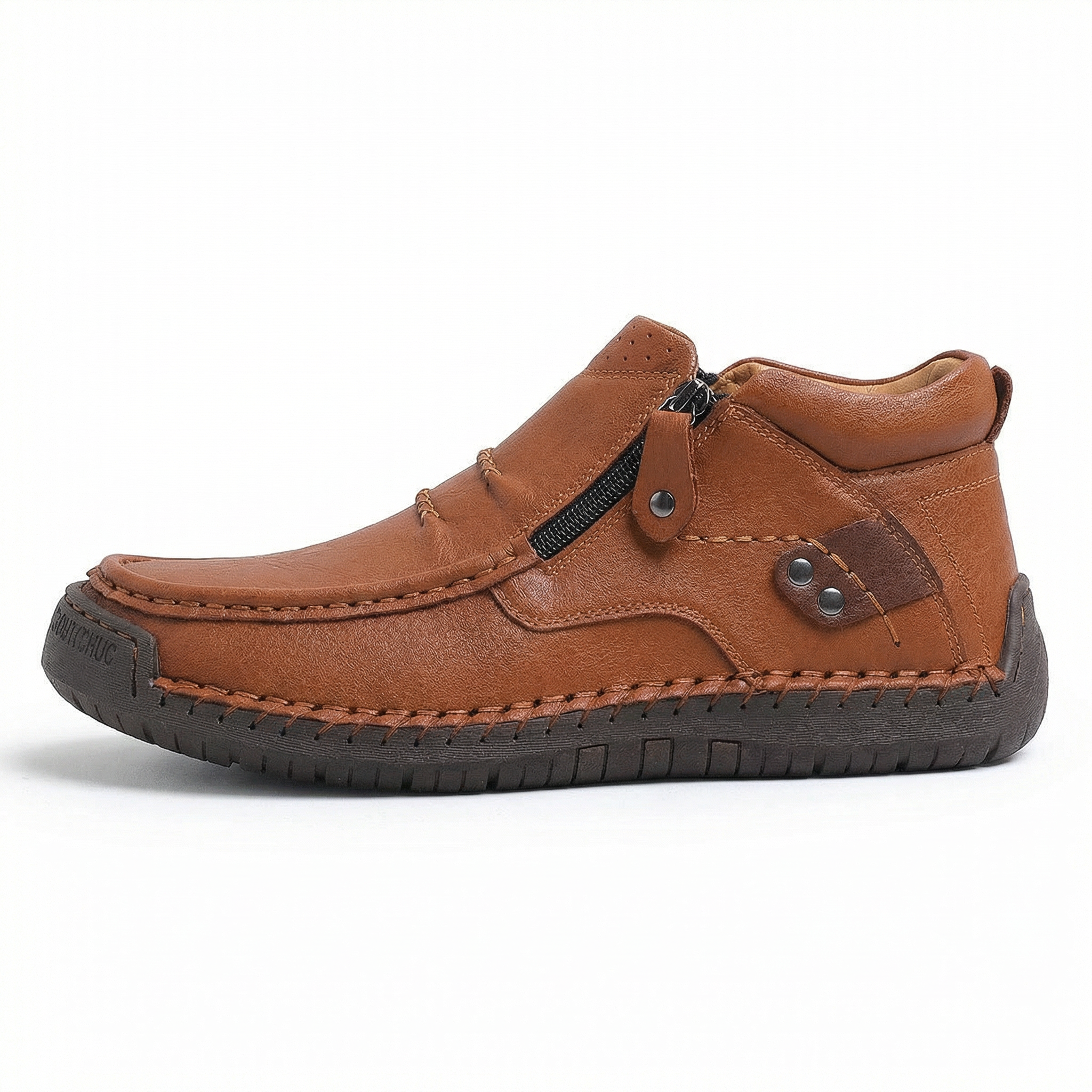 Chaussures en cuir faites à la main, alliant confort et caractère • Barton™