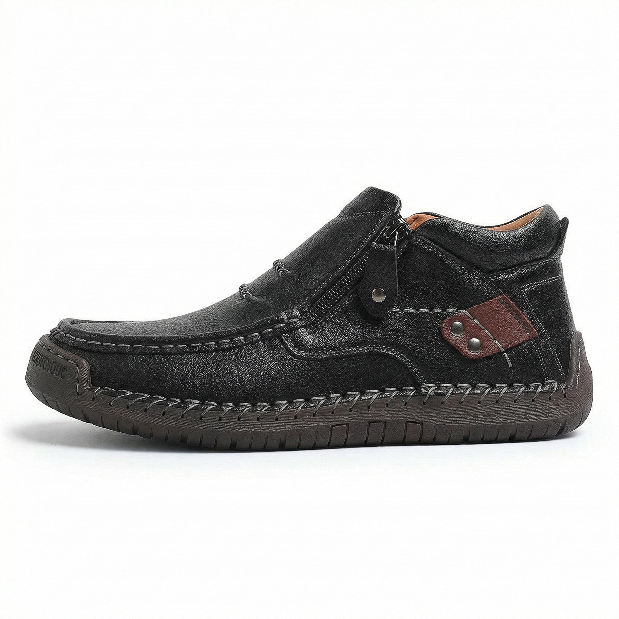 Chaussures en cuir faites à la main, alliant confort et caractère • Barton™