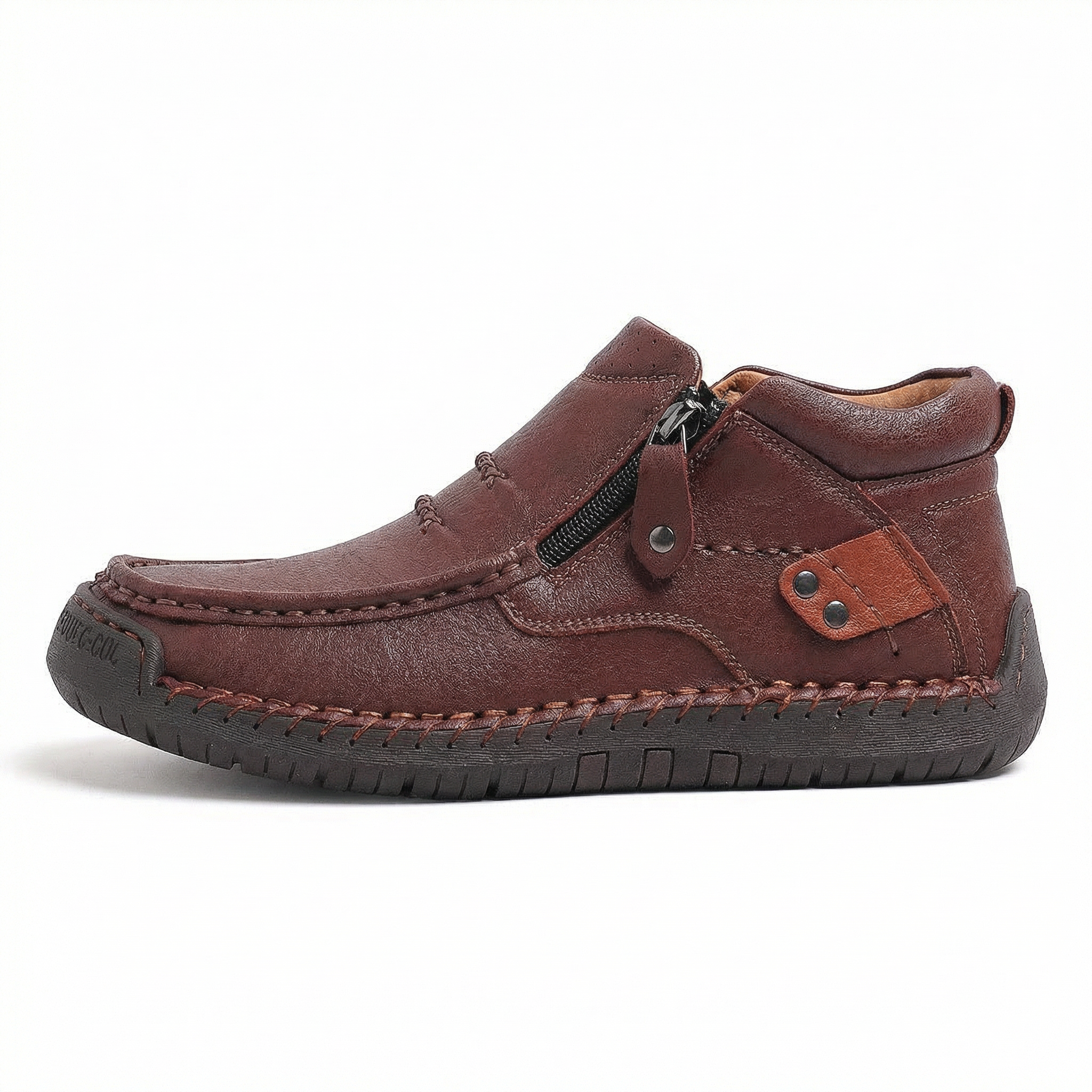 Chaussures en cuir faites à la main, alliant confort et caractère • Barton™