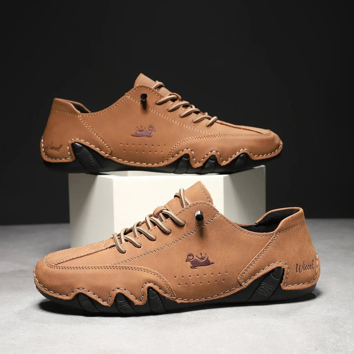 Chaussures barefoot en cuir au confort ultime • Wiecel™