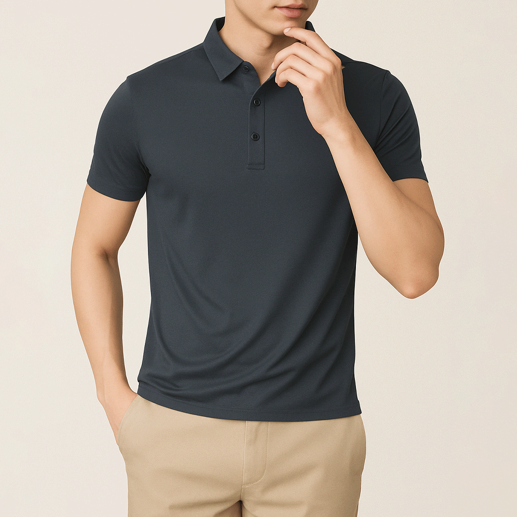 Polo Homme en soie glacée | KONF