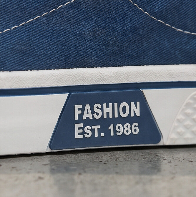 Retroglide • Sneakers en toile avec semelle à motif graphique