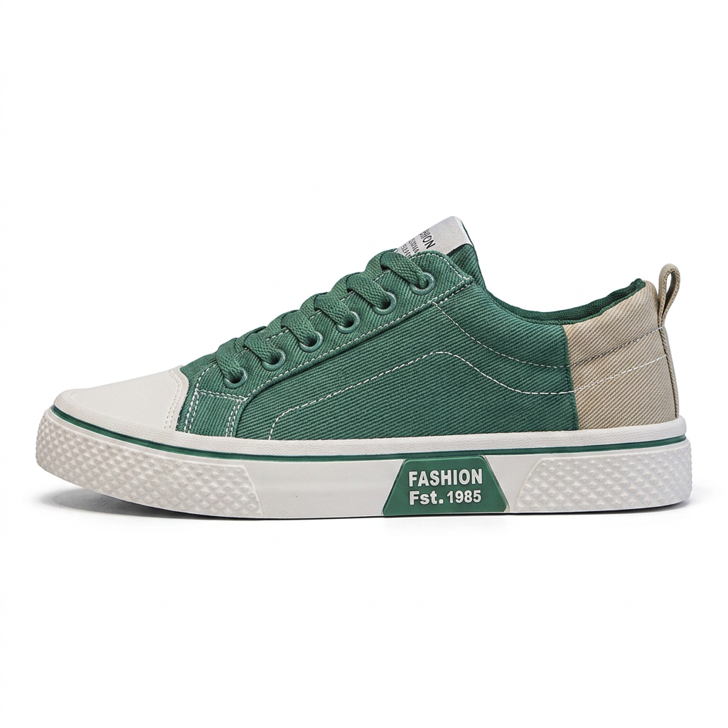 Retroglide • Sneakers en toile avec semelle à motif graphique