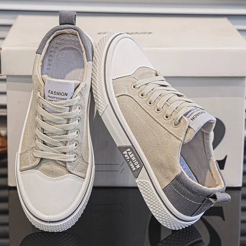 Retroglide • Sneakers en toile avec semelle à motif graphique