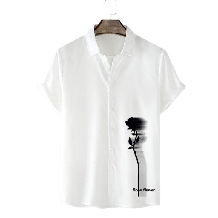 Chemise manches courtes Flower | KONF