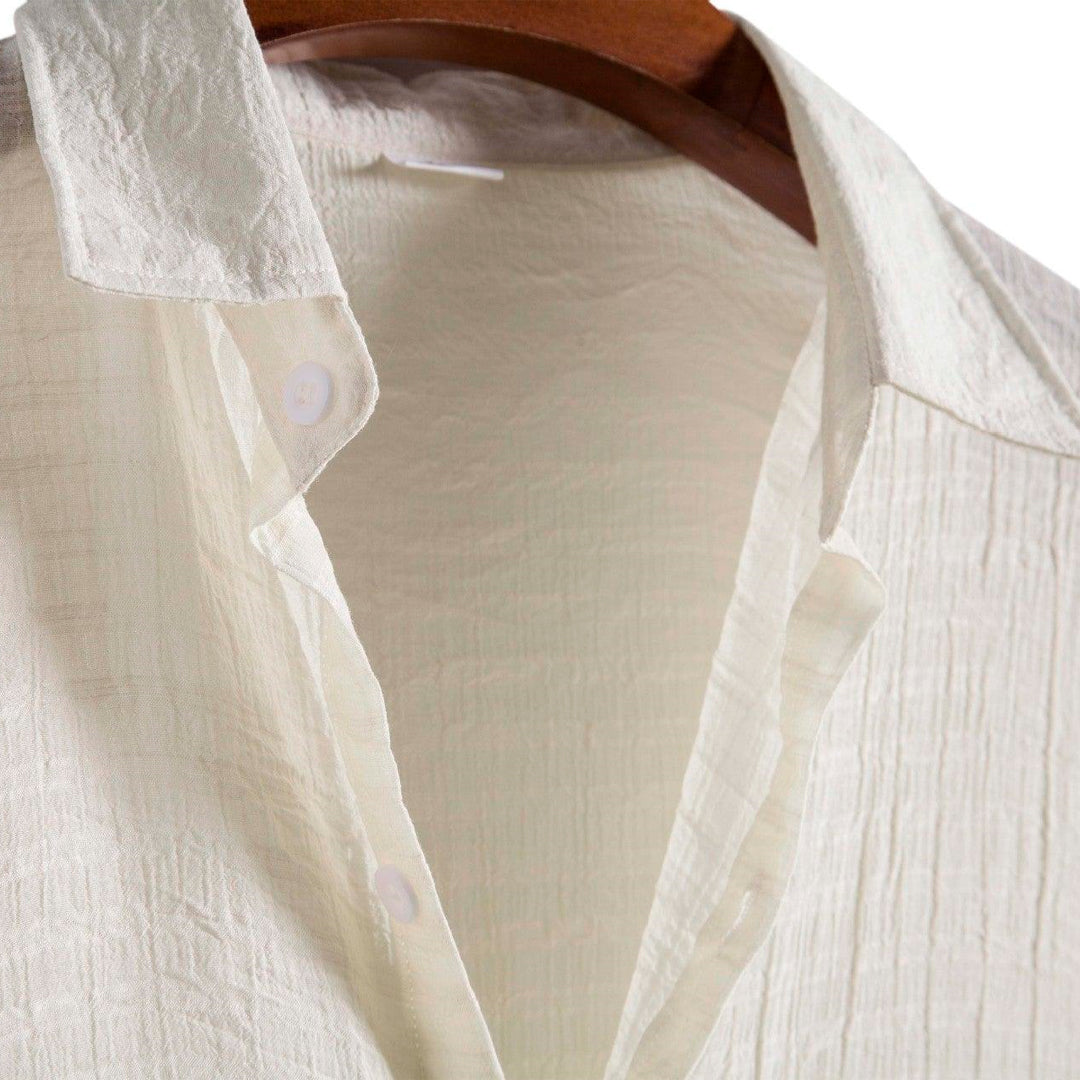 Chemise manches courtes Playa Off White | KONF