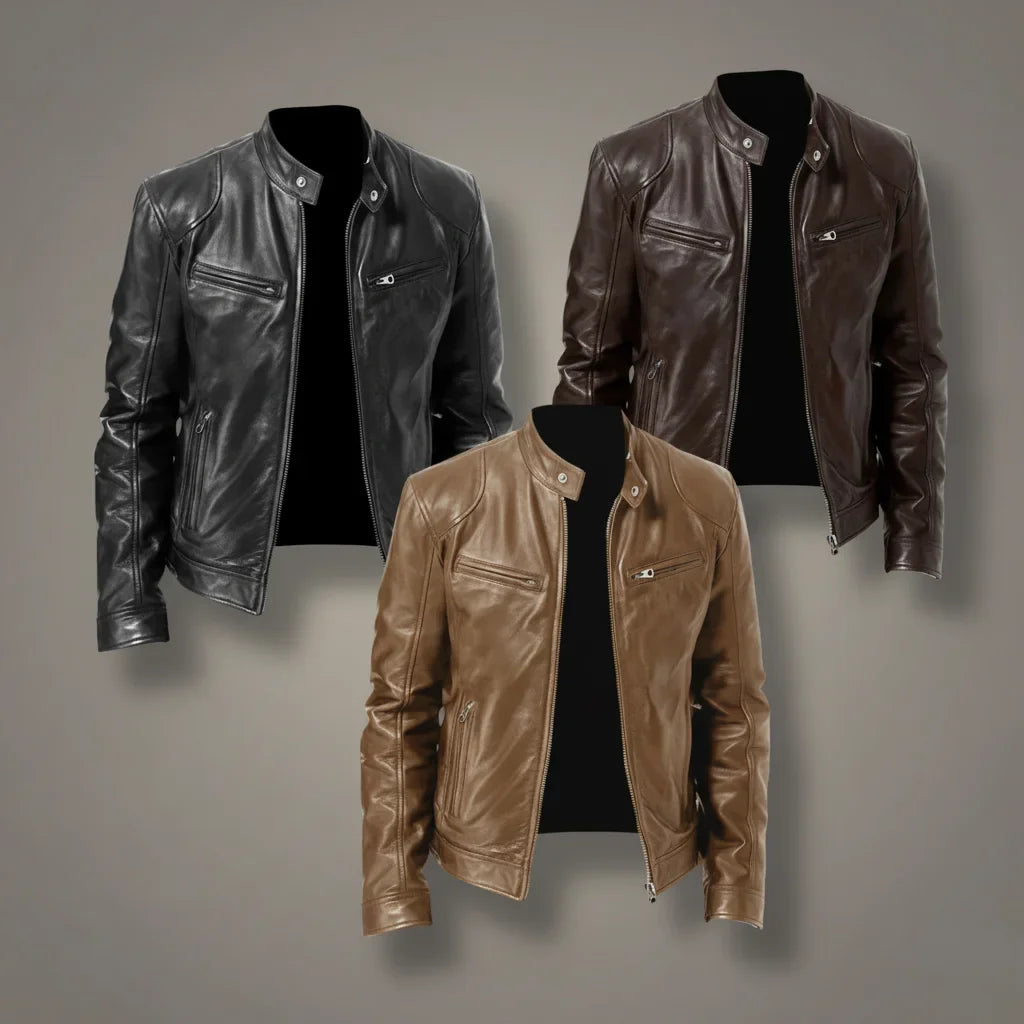 Veste en Cuir pour Homme Trenton • Konf