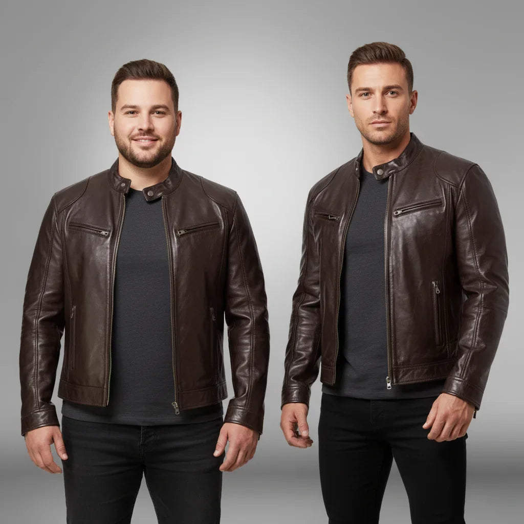 Veste en Cuir pour Homme Trenton • Konf