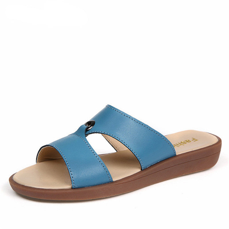 Chinelo Femme De Cuir Loam Konf