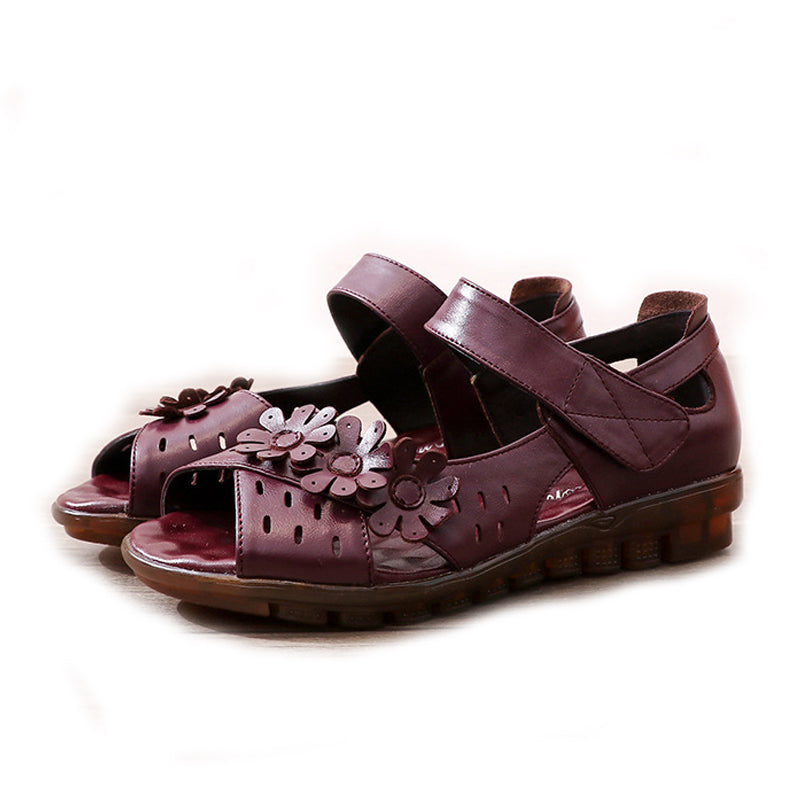 Sandale Femme De Cuir Filasa Konf