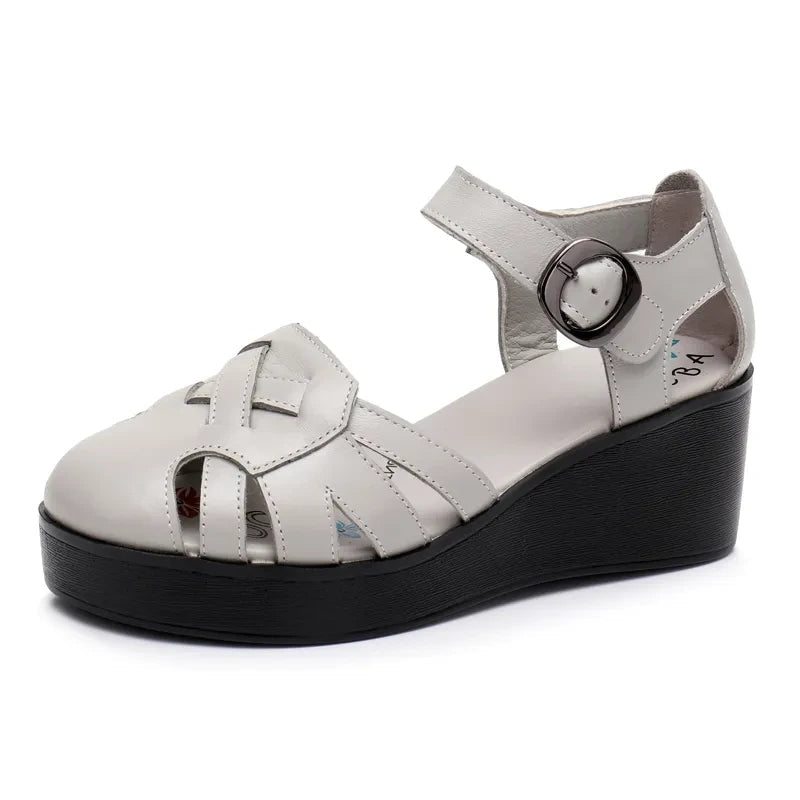 Sandale Femme De Cuir Fajsa Konf