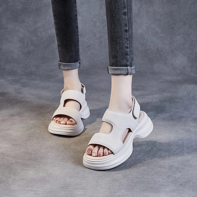 Sandale Femme De Cuir Faji Konf