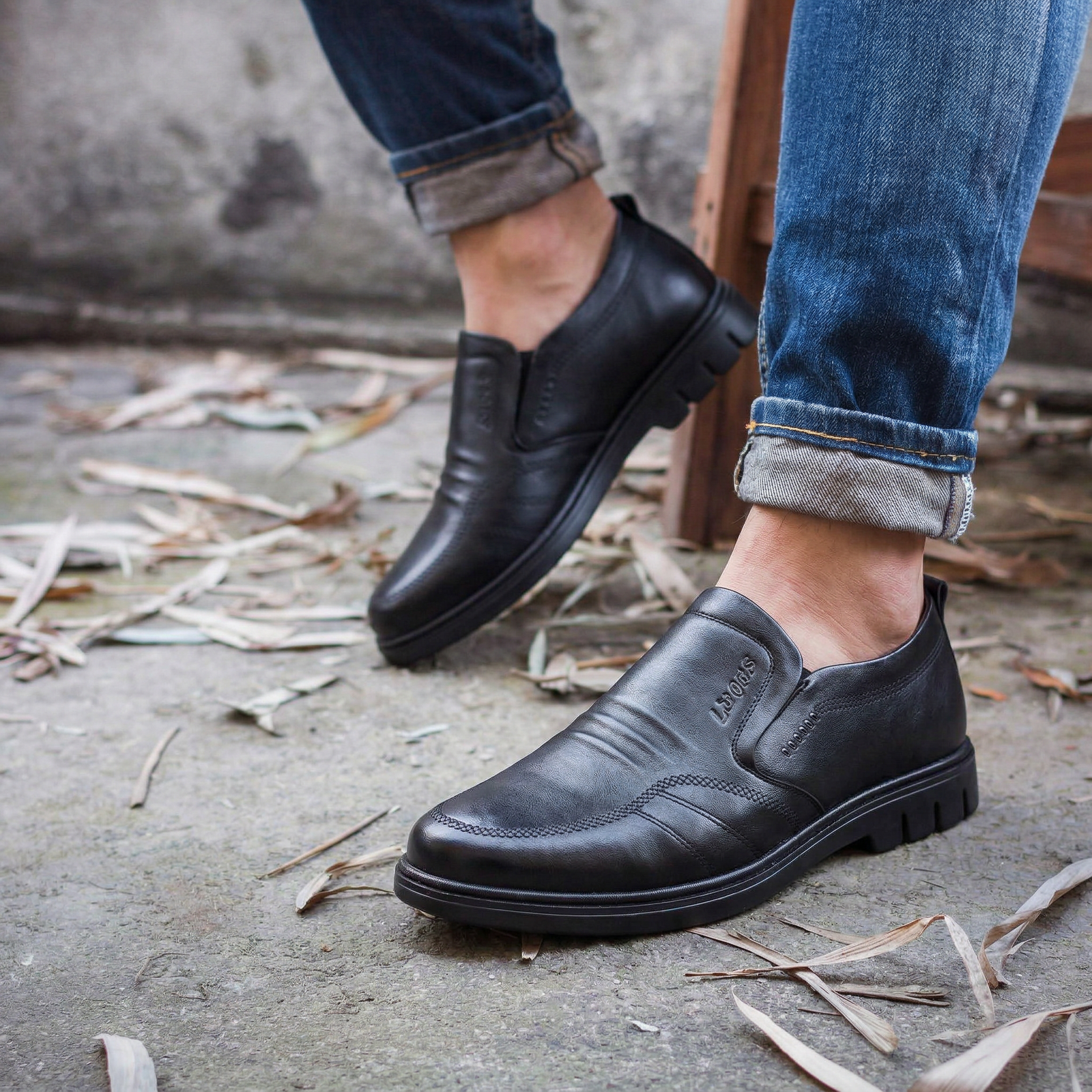 3. Cuir véritable respirant qui garde vos pieds au frais