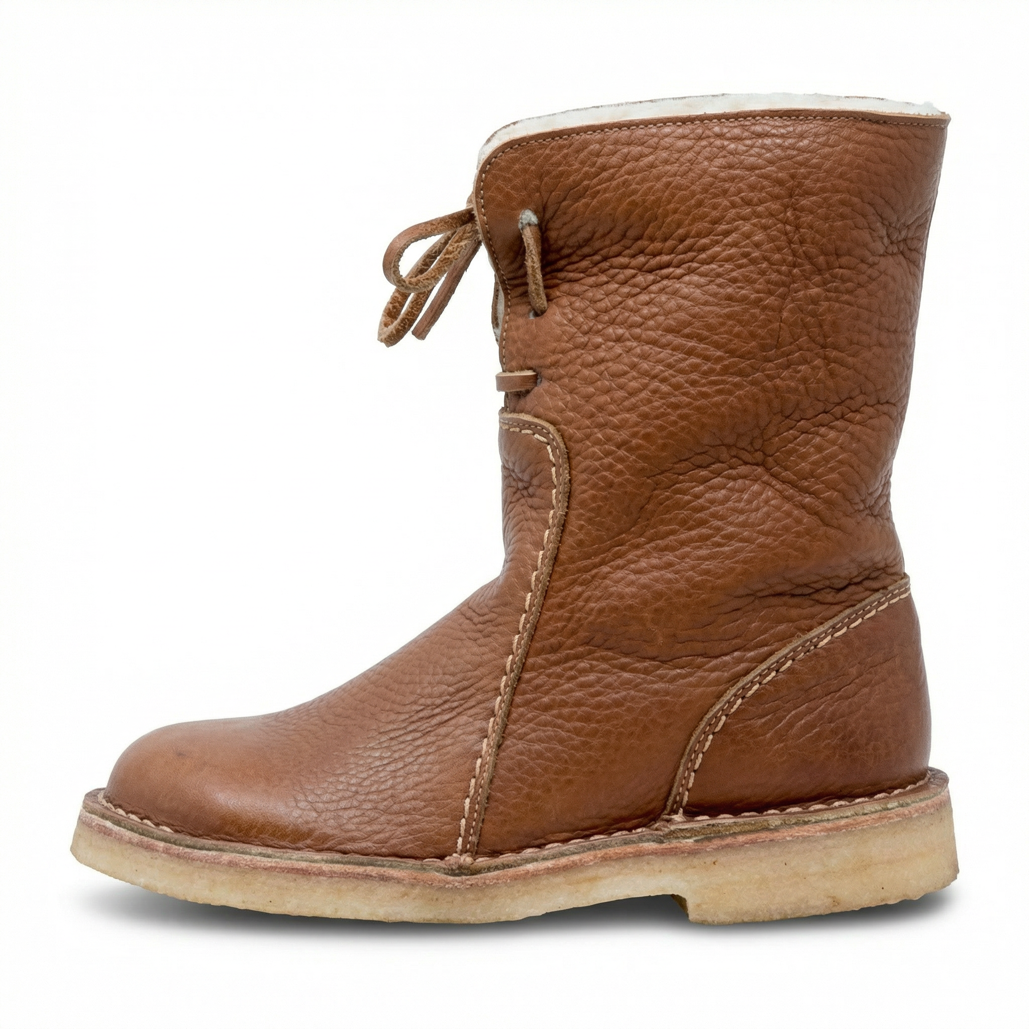 Konf | Bottes Imperméables en Cuir Polaire Avec Doublure en Laine