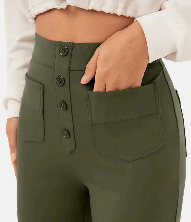 The Konf | Pantalon décontracté élastique à taille haute Miss