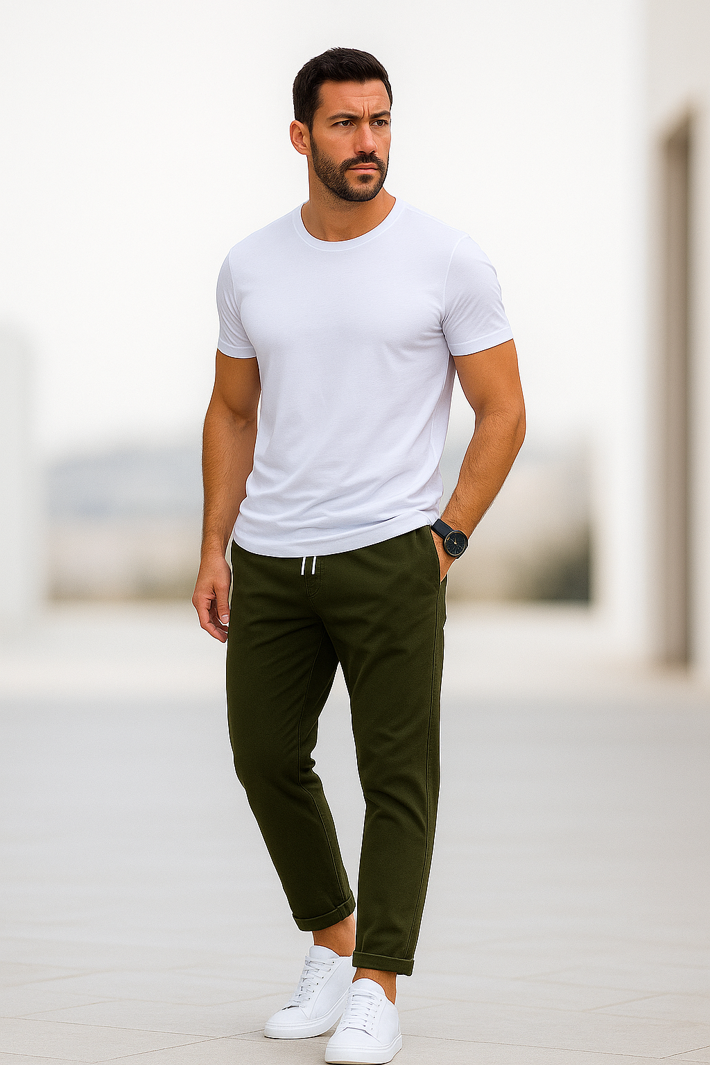 Pantalon slim décontracté pour hommes modernes • Jonas Konf™